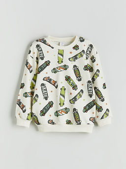 Bisiklet Yaka Erkek ?ocuk Sweatshirt