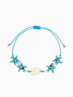 Цена за 12 шт. Браслет «Морской. Ракушка и звезда», d=6 см, МИКС