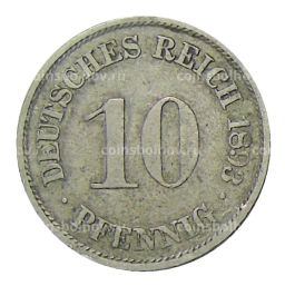 10 пфеннигов 1893 года A Германия