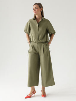 Блузка из легкого хлопкового поплина - Vilatte фото 5