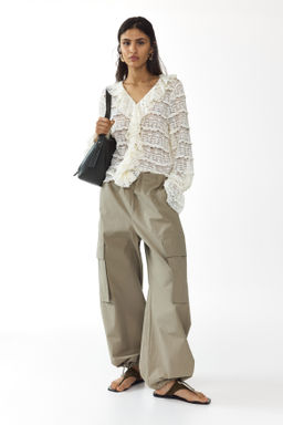 Blusa de punto efecto encaje - H&m фото 2