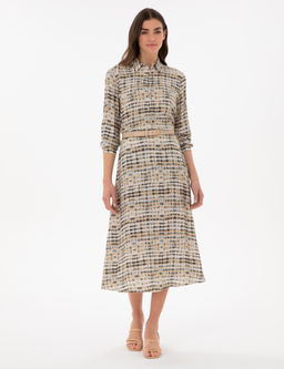 Bej A Kesim Dokuma Etek - Pierre cardin фото 3