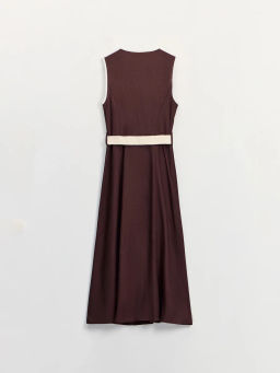 Платье макси с плетеным ремнем ZR2605022909-27 / Zarina