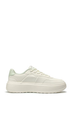 Кеды Бежевый/Зеленый