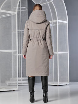 Пальто дем. серо-бежевый - Dizzyway фото 6