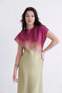 Martichelli Платье с принтом "градиент"