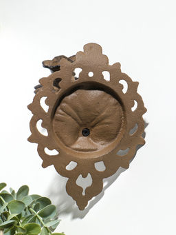 Подсвечник настенный чугун на 1 свечу "Цветок герцога" 18х12,1х16,3 см