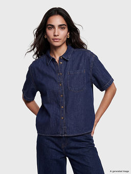 Oversize Kad?n Jean G?mlek