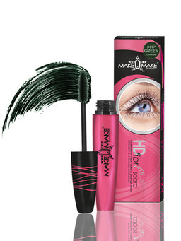 Фибро-Тушь для ресниц - Черно-зеленая - Make u make фото 2