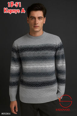 свитер ангола мужской, хлопок - Bruno фото 10