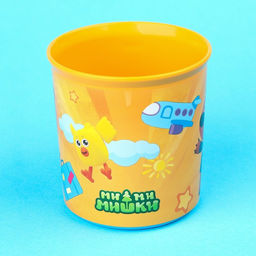 Кружка детская «Ми-Ми-Мишки» с нескользящим дном, 200 мл., цвет оранжевый