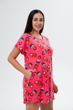 Туника женская Социал матрешка на красном - Амадэль фото 2