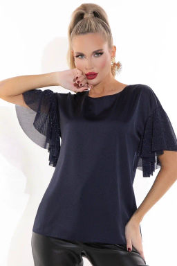 Блузон Тая (синий) - Эльза фото 3