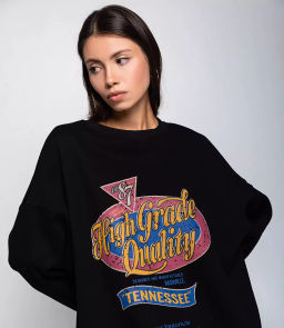 Свитшот #КТ6603 (5), чёрный