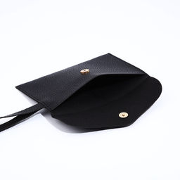 Сумка - шоппер женская на кнопке, с монетницей, 35×10×28 см, чёрная