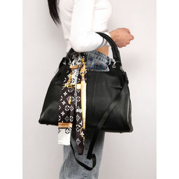 Сумка женская натуральная кожа GU 2033-3719, 3отд, плечевой ремень, черный 263135