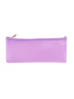 Пенал школьный на молнии Calligrata Космонавт, 1 отделение, плоский, с рисунком, ПВХ, фиолетовый  фото 3