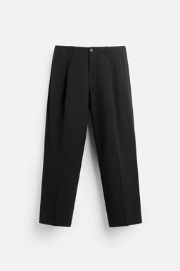 STRAIGHT-LEG PLEATED TROUSERS - Zara фото 6