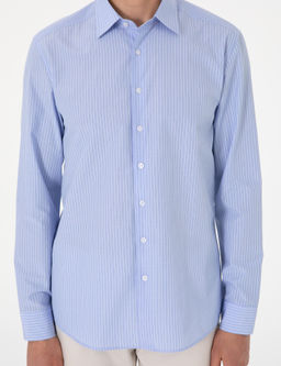 A__k Mavi Slim Fit _izgili Uzun Kollu G_mlek - Pierre cardin фото 6