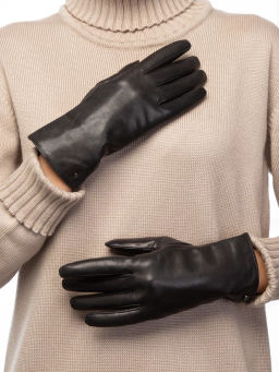Перчатки женские 100% ш IS9901 black - Eleganzza фото 9