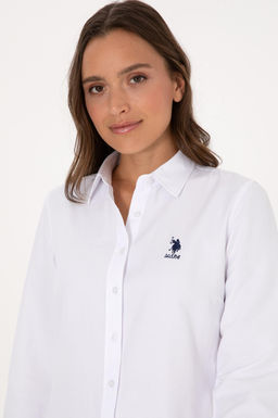 Kad_n Beyaz Uzun Kollu Basic G_mlek Sepette S_rpriz _ndirim - U.s. polo assn фото 2