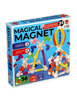 Конструктор магнитный «Развивающие трубы», 36 деталей