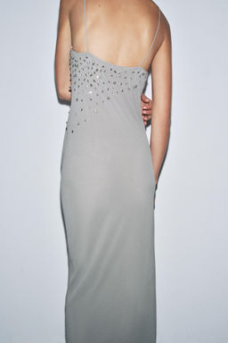 JEWEL STRAP GEORGETTE DRESS - Zara фото 3