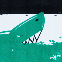 Полотенце LoveLife Акулы 70х140 см, велюр/махра 340гр/м2, 100% хлопок  фото 3