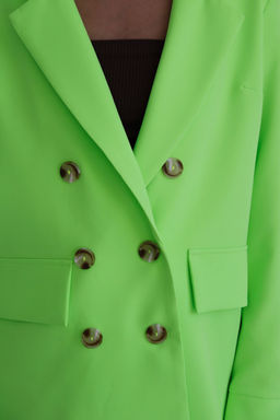 10557 Жакет двубортный неоново-зелёный - Martichelli фото 25