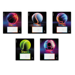 АКЦИЯ Цена за 10 шт. Тетрадь школьная ученическая ErichKrause Win Zone, 18 листов, линейка (в плёнке по 10 шт.)_MIX-PACK