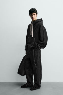 TOPSTITCHED HOODIE - Zara фото 4