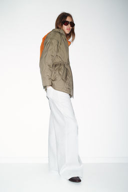 WATER-REPELLENT HOODED PUFFER JACKET