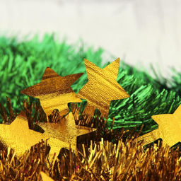 Цена за 10 шт. Мишура Волшебство звёзды, d-6 см, 200 см, микс - Зимнее волшебство фото 2