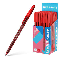 Цена за 50 шт. Ручка шариковая ErichKrause R-301 Stick Original 1.0, цвет чернил красный (в коробке по 50 шт.)