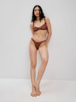Infinity / Трусы стринг жен Vladislava ореховый - Infinity Lingerie фото 4