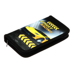Пенал школьный, 1 секция, 11.5×20.5×3 см «Тачка racing»