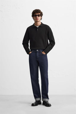 VISCOSE BLEND KNIT POLO SHIRT - Zara фото 2
