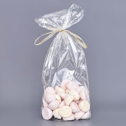 Цена за 100 шт. Пакет фасовочный БОПП, с донной складкой, «Звёзды» 20×35 см