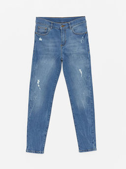 Super Skinny Fit Y?rt?k Detayl? Erkek ?ocuk Jean Pantolon - Waikiki фото 3