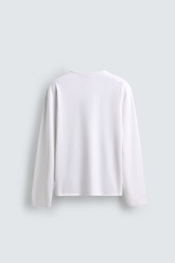 HENLEY NECK T-SHIRT