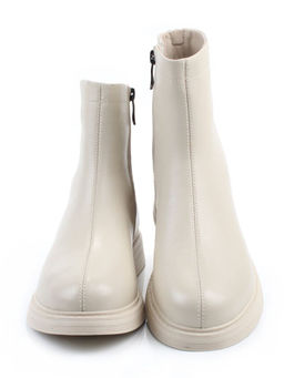 01-XKL21-225R BEIGE Ботинки демисезонные женские (натуральная кожа, байка)