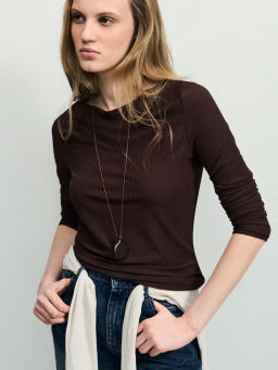 Базовый трикотажный лонгслив ZR2604013409-27 / Zarina