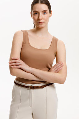 ЕВТ 3224/25/охра коричневая майка жен