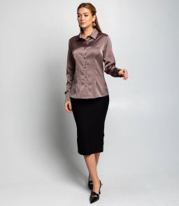 Блуза #ОКТ025022, капучино