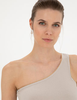 Bej Ex. Slim Tek Omuz Ti__rt