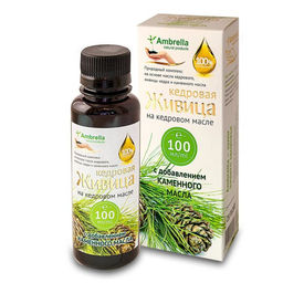 Кедровая живица (30%) на кедровом масле с каменным маслом, бут., 100 мл