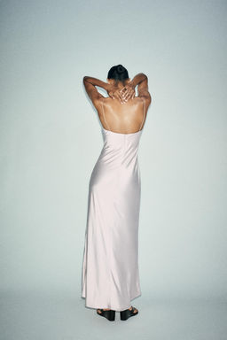 LONG SATIN DRESS - Zara фото 13