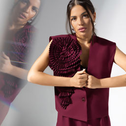 Жилет свободного силуэта Жду продолжения (red) - Charutti фото 2