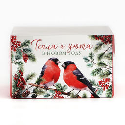 Цена за 5 шт. Коробка для капкейка «Тепла и уюта в Новом году», 16×16×10 см