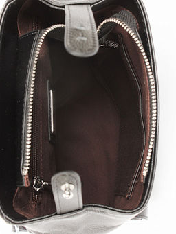 LACCOMA рюкзак А27149-черный натуральная кожа хлопок